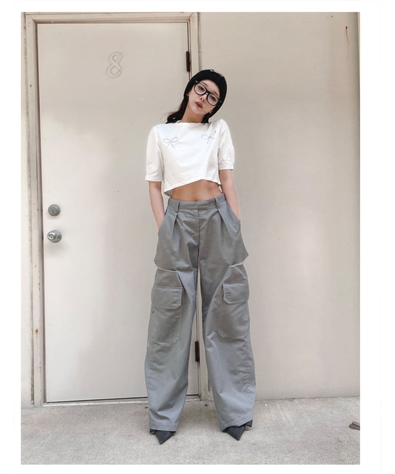 ビジューリボンTシャツ / Bijou Ribbon T | FICTION TOKYO OF ビジューリボンTシャツ / Bijou Ribbon T | FICTION TOKYO OF