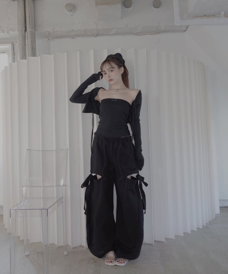 サイドカットスウェットパンツ/Side Cutting Sweat Pants | FICTI