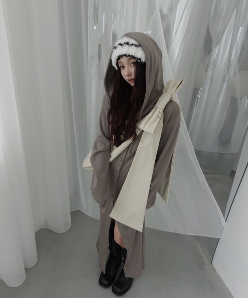 FICTION TOKYO フードロングワンピース