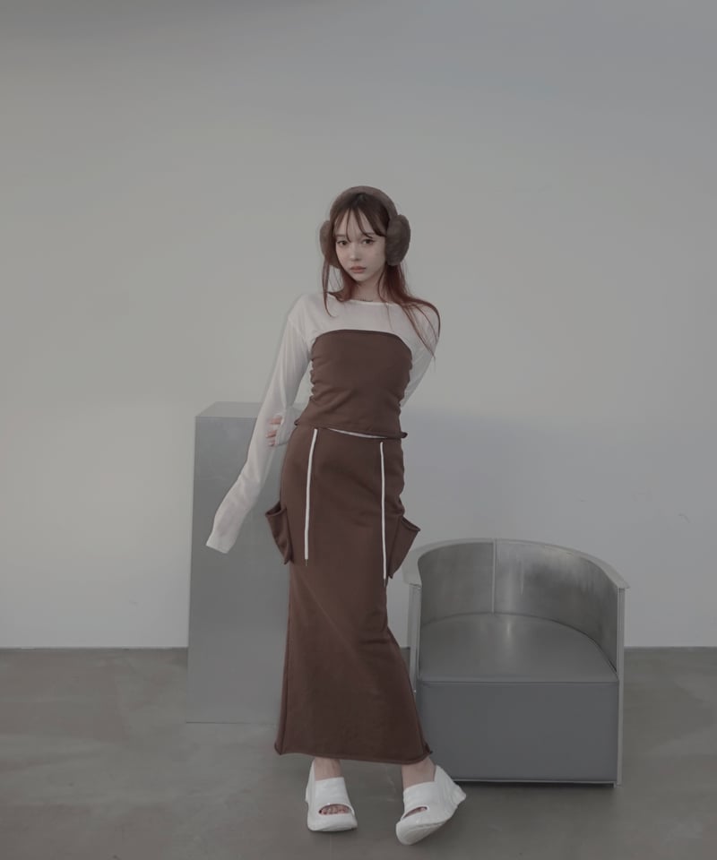 Basic Collection】2Wayシアートップ /2Way Sheer Top |