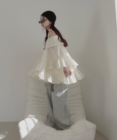 2wayチュニックワンピース / 2Way Collar Tunic One-Piece