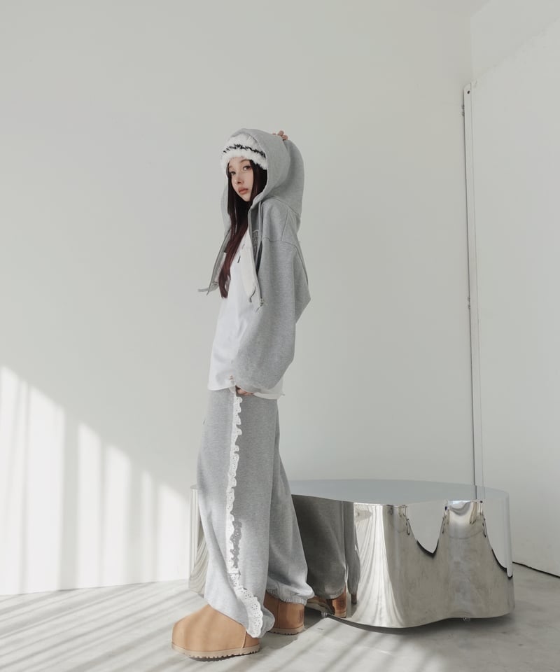 フリルスウェットパンツ /Frill Sweat Pants | FICTION TOKYO フリルスウェットパンツ /Frill Sweat Pants | FICTION TOKYO