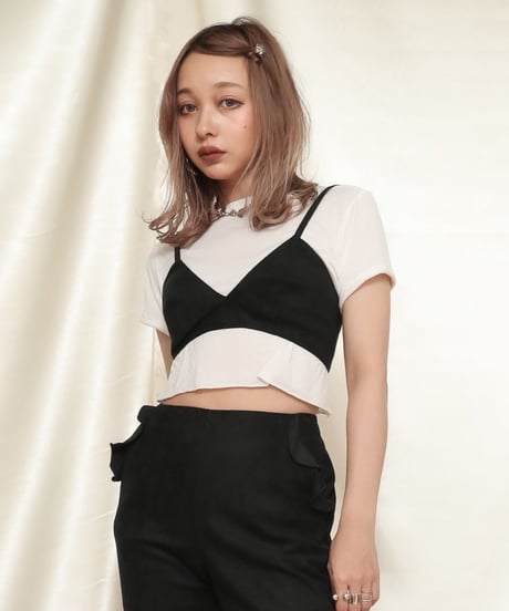 Fake Suede Bra top　スウェードブラトップ
