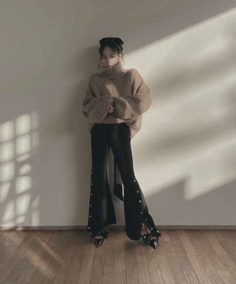 ハンドニッティングリボントップ / Hand Knitting Ribbon Top