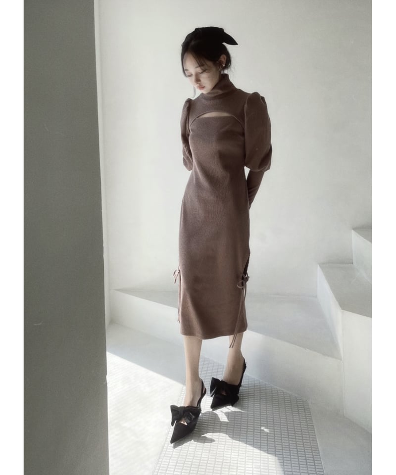 スリングバックリボンパンプス /Slingback Ribbon Pumps | FICTIO