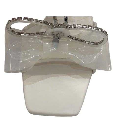 Bijou Ribbon Clear Mules /ビジューリボンクリアミュール