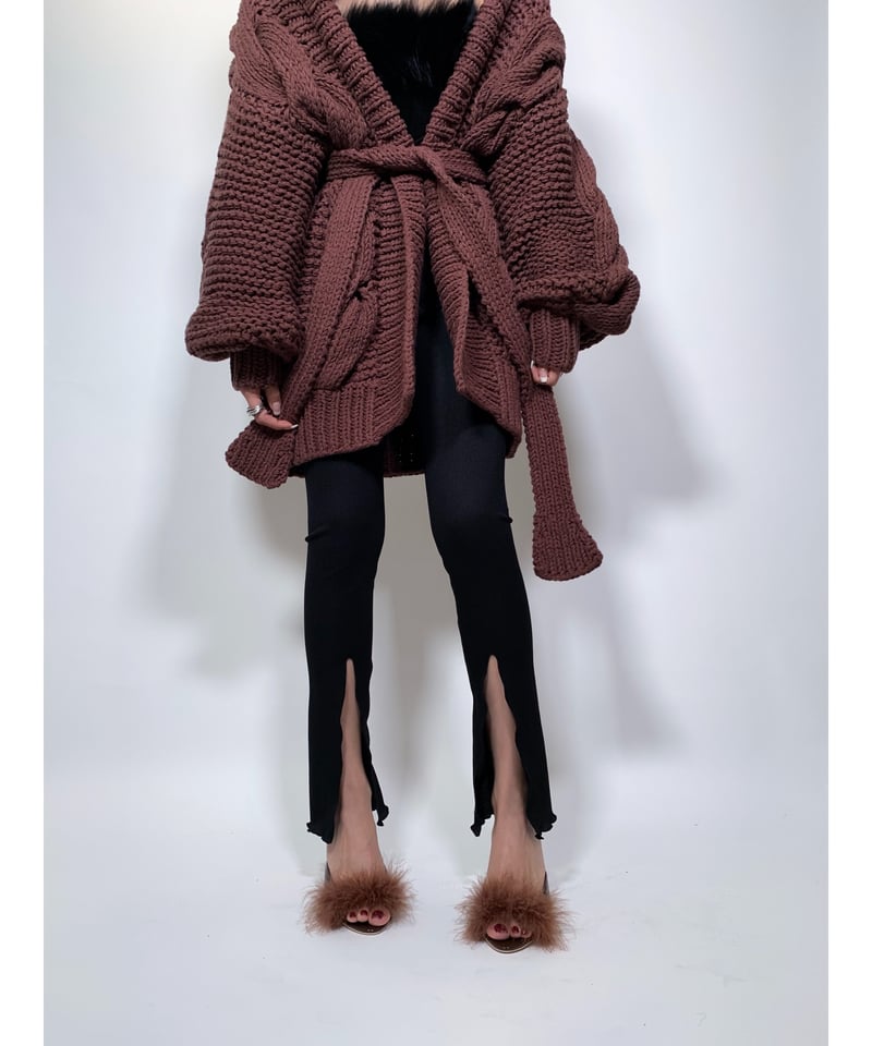 Front Slit Leggings フロントスリットレギンス | FICTION TOKY Front Slit Leggings フロントスリットレギンス | FICTION TOKY