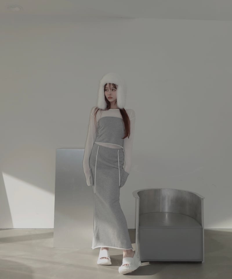 Basic Collection】2Wayシアートップ /2Way Sheer Top |