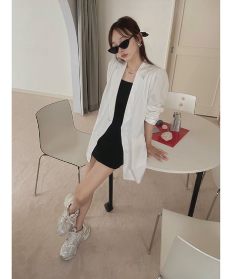 パフスリーブシアージャケット /Puff Sleeve Sheer Jacket