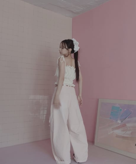 コットンレースビッグシュシュ/CottonLace Big Chouchou