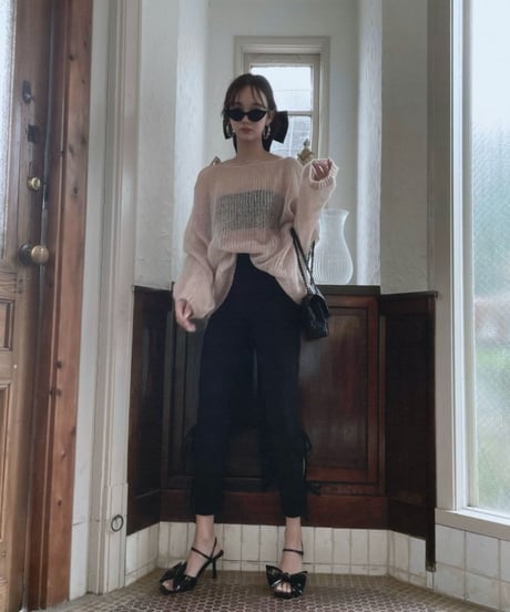 リボンクロップドパンツ/Ribbon Cropped Pants
