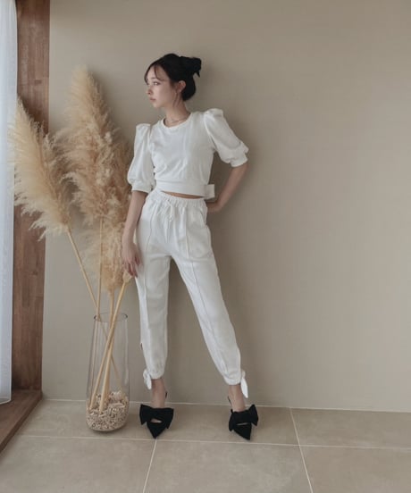 バックリボントップス / Back Ribbon Tops