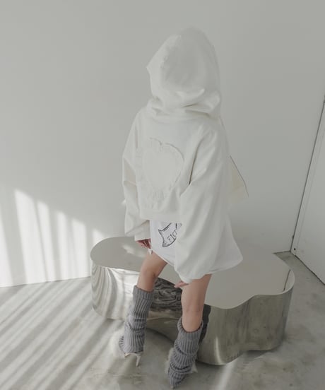【Milk】ハートジップアップフーディー /Heart Zip-up Hoodie