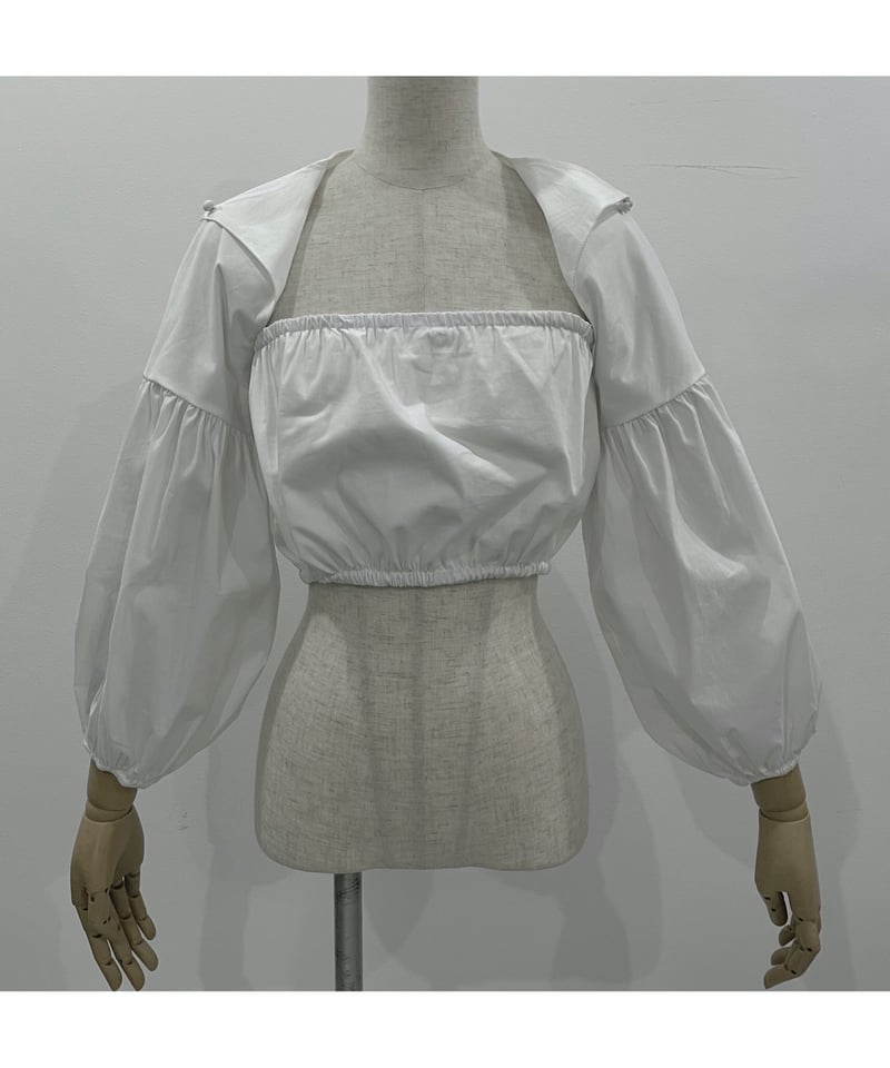 フリルビッグ襟ブラウス / Fril Big Collar Blouse | FICTIO フリルビッグ襟ブラウス / Fril Big Collar Blouse | FICTIO