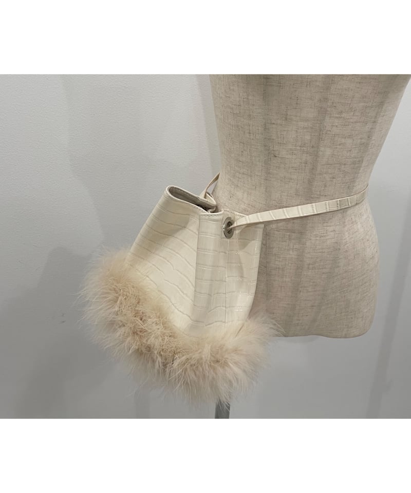 エナメルクロコフェザーバック / Enamel Croco Feather Bag | FIC 