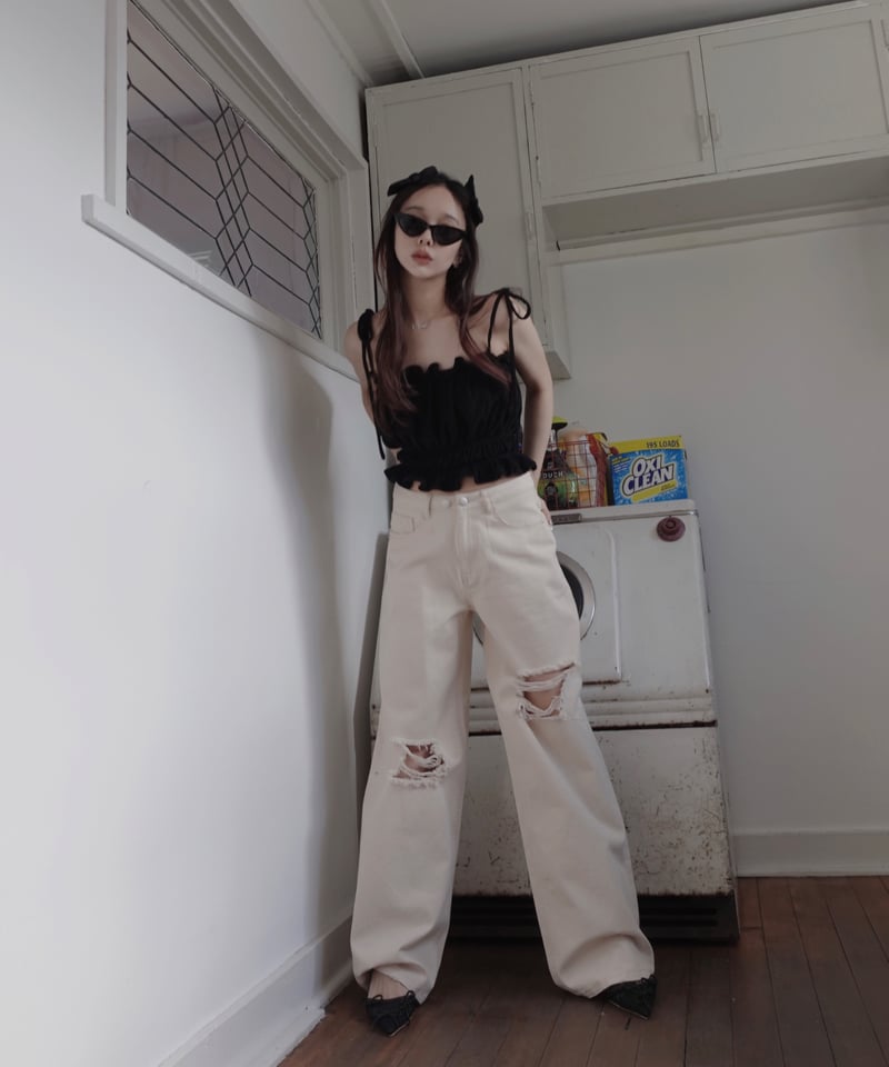 パイルフリルキャミソール / Pile Frill Camisole | FICTION TO パイルフリルキャミソール / Pile Frill Camisole | FICTION TO