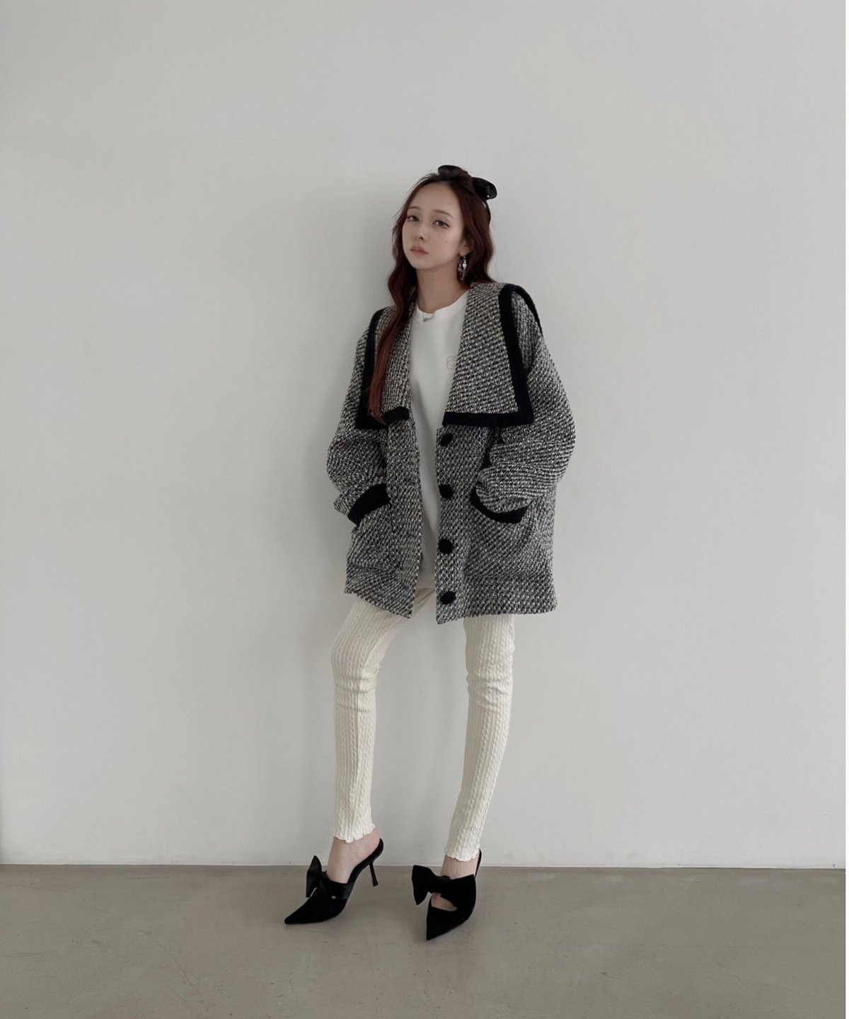 ケーブルパターンレギンス / Cable Pattern Leggings | FICTION 