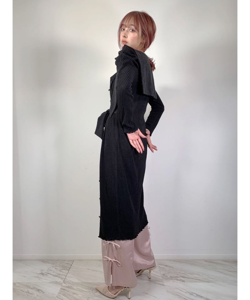 Sailor Collar Gown One-piece セーラーカラーガウンワンピース | 