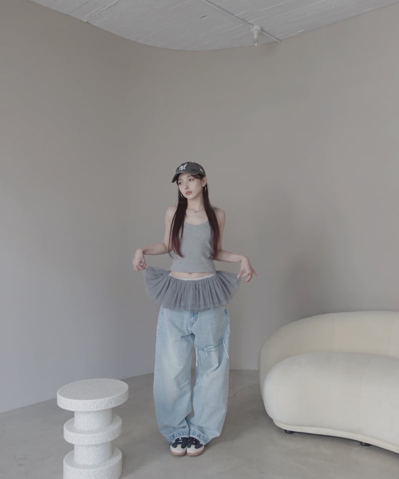 LightBlue】バレルデニム / BarrelLeg Denim | FICTION T