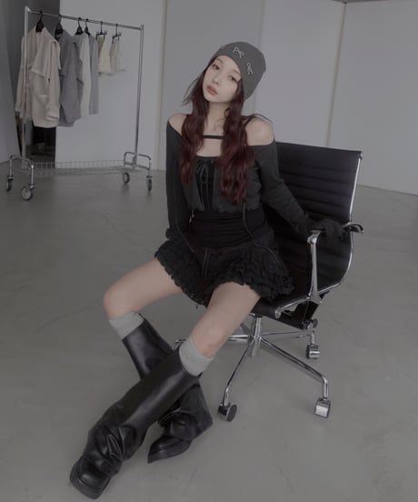 コットンレースフリルフリルショートパンツ / Cotton Lace Frill Frill Short Pants