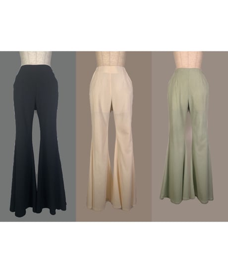 スプリングハイウェストフレアパンツ　Spring High Waist Flare Pants