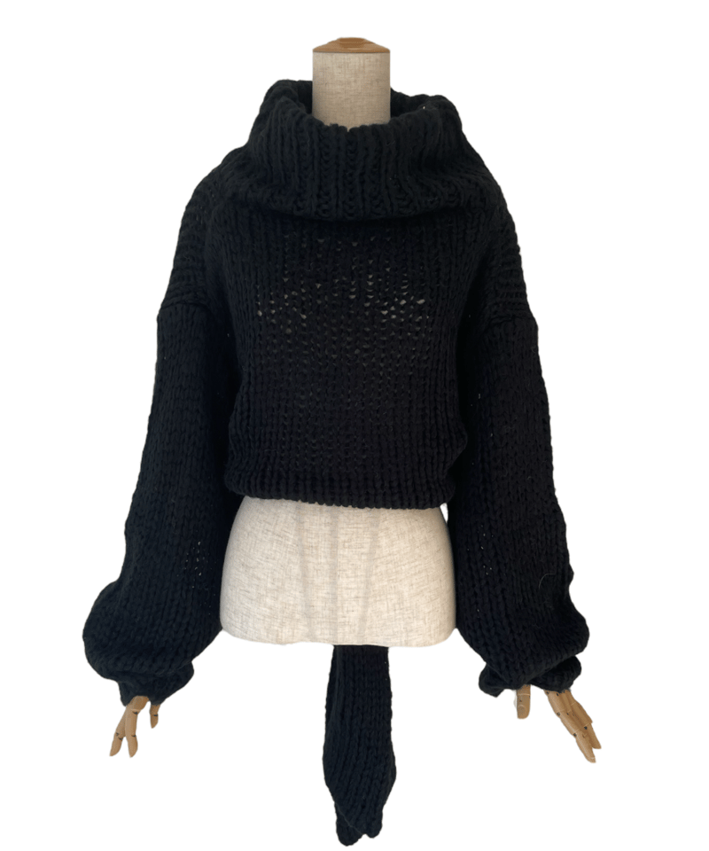バックリボンローゲージニット /Back Ribbon Low Gauge Knit | FI バックリボンローゲージニット /Back Ribbon Low Gauge Knit | FI