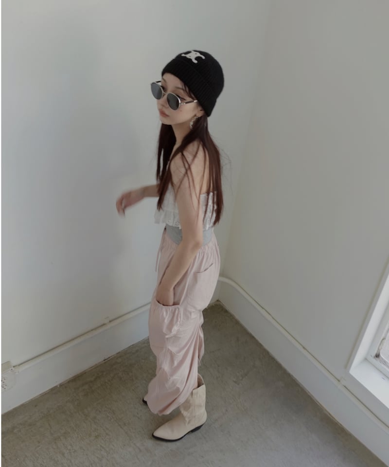 コットンレースリボントップ / Cotton Race Ribbon Top | FICTIO