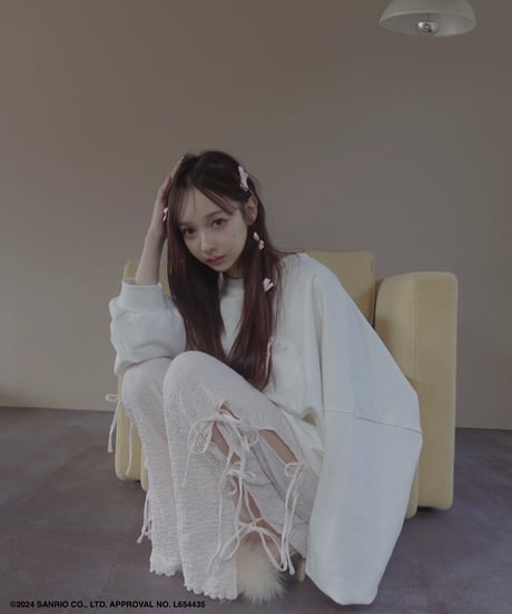 サイドリボンフレアパンツ / Side Ribbon Flare Pants