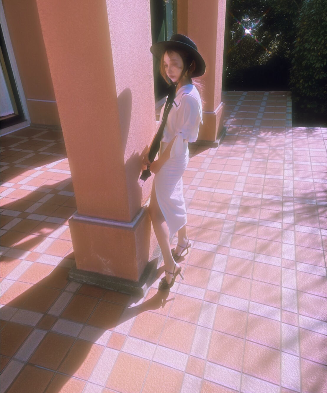 セーラーカラースリットワンピ Sailor Collar Slit One-Piece | F 