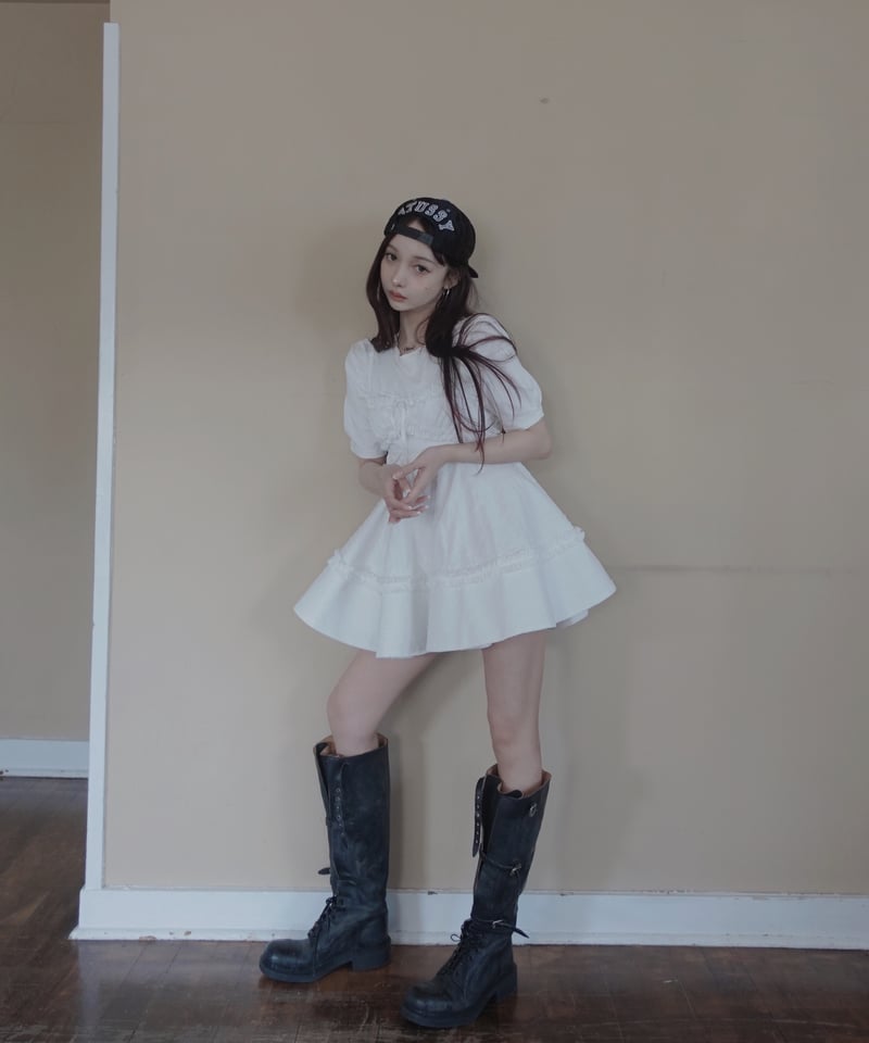 TUNIC DRESS / LADIES (Re) チュニックドレスレディース Black］キャミソールチュニックドレス /Camisole Tunic Dress | F