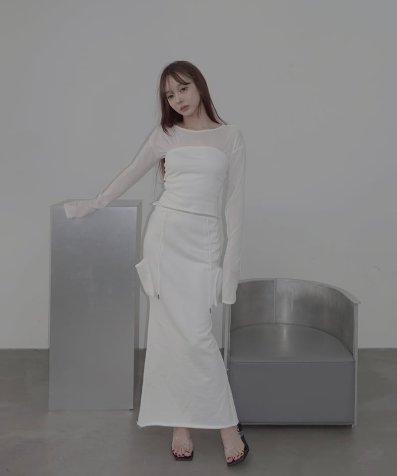 スウェットベアトップ /Sweat Bare Top | FICTION TOKYO OFFI