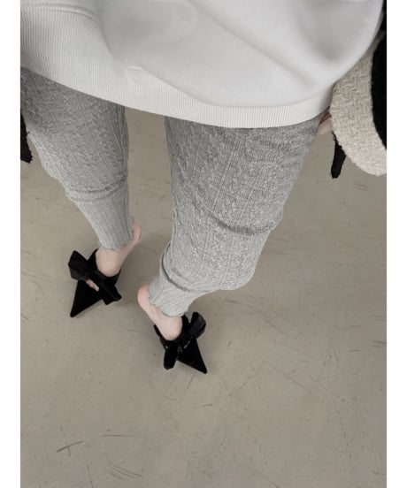 ケーブルパターンレギンス / Cable Pattern Leggings