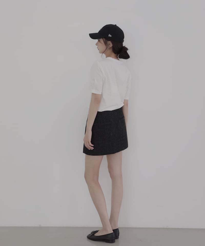 Black］ツイードスカート / Tweed Skirt | FICTION TOKYO O
