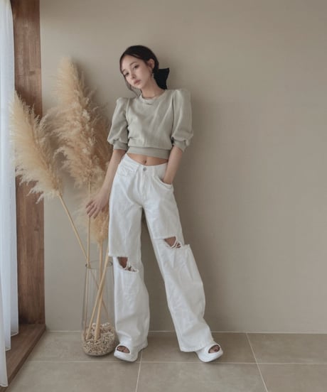 バックリボントップス / Back Ribbon Tops