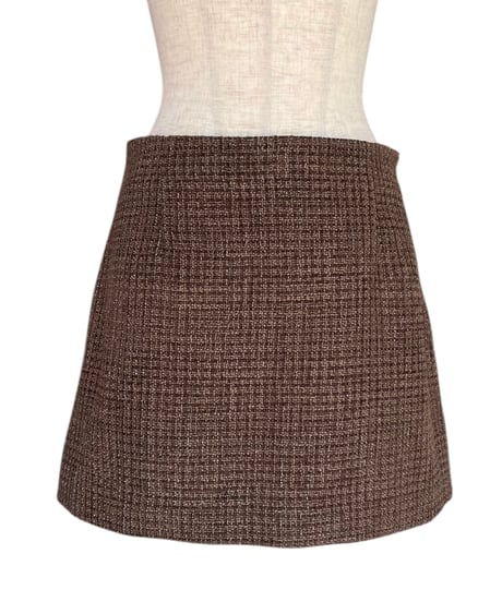 ［Brown］ツイードスカート / Tweed Skirt