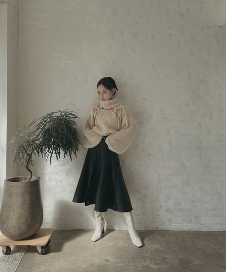 ハンドニッティングリボントップ / Hand Knitting Ribbon Top