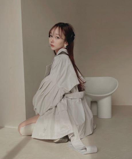 ボリュームスリーブトレンチコート / Volume Sleeve Trench Coat