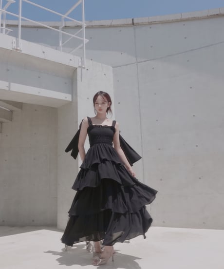 【Black】サマーロングドレス / Summer Long Dress
