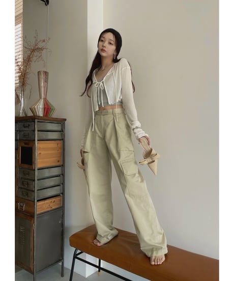 サイドカットタックパンツ / Side Cut Tack Bottoms