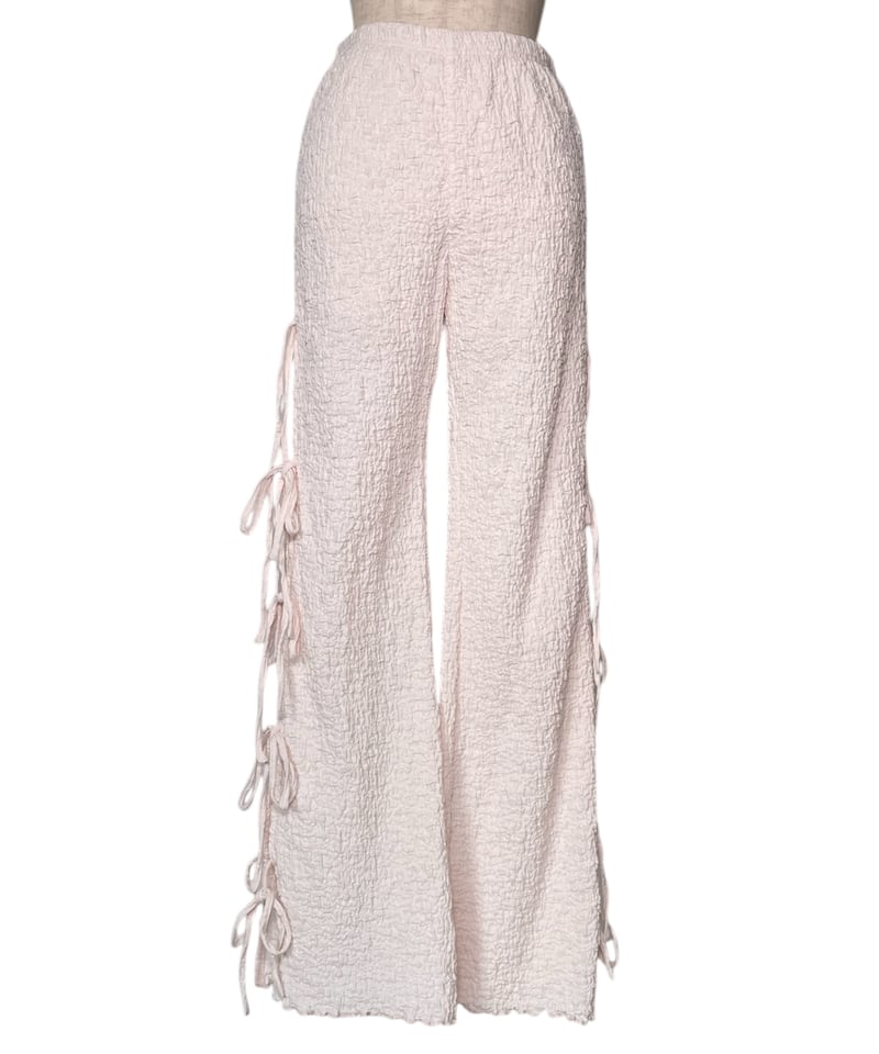 サイドリボンフレアパンツ / Side Ribbon Flare Pants | FICTIO