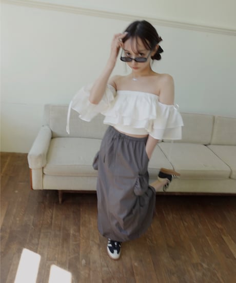バックスリットカーゴスカート / Back Slit Cargo Skirt