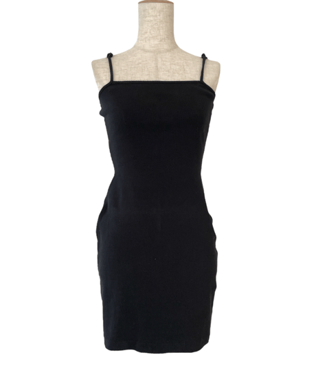 【Basic Collection】リブキャミソールスリットワンピース-Mini- /Rib Camisole Slit One-Piece