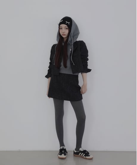 ［Black］ツイードスカート / Tweed Skirt