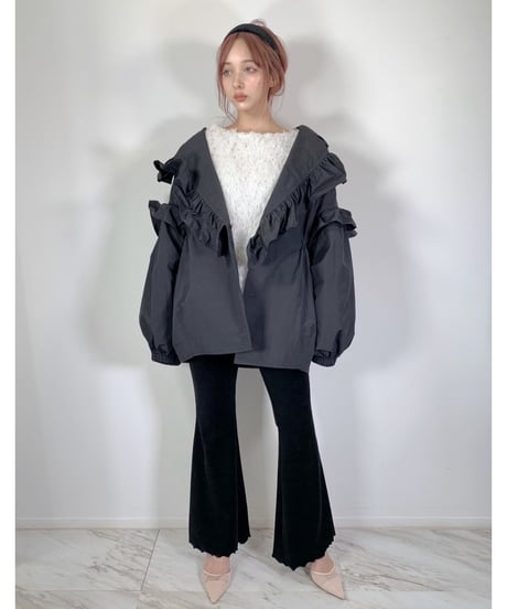 フリルカラージャケット　Raffled Collar Jacket