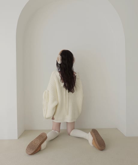 【♡Ivory♡】ホリデーリボンニット / Holiday Ribbon Knit