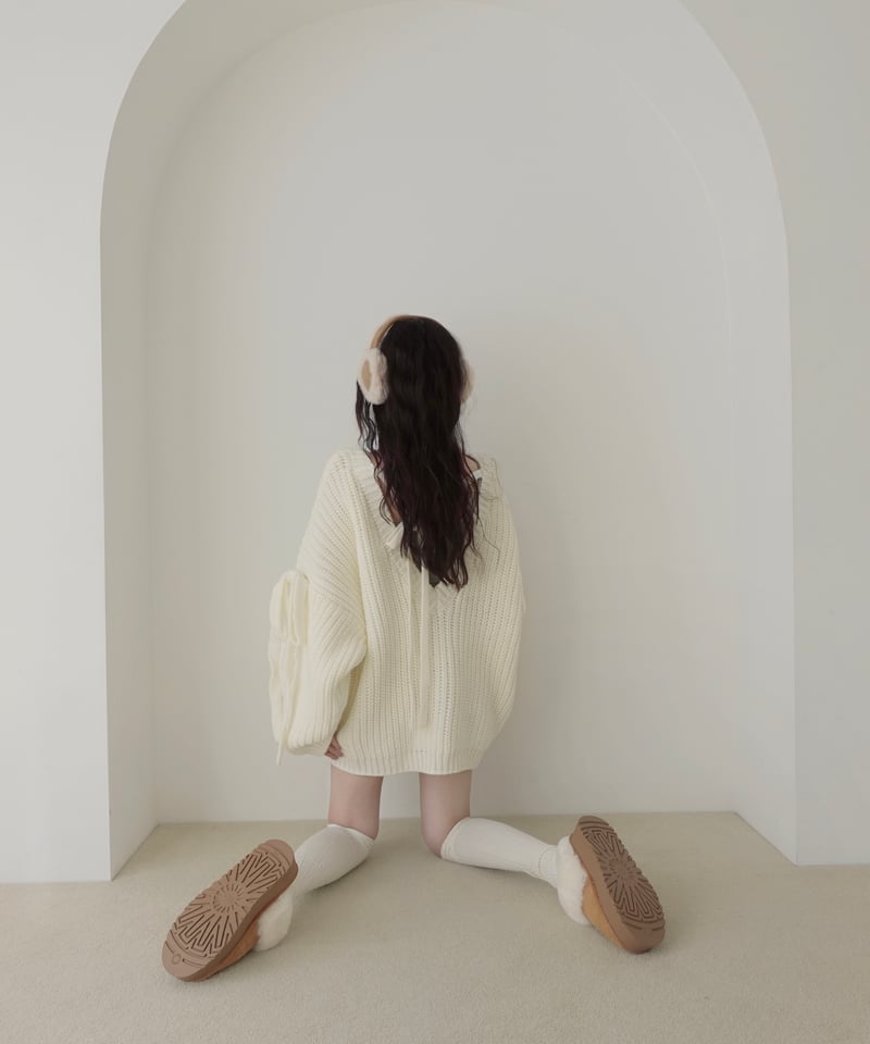 ♡Ivory♡】ホリデーリボンニット / Holiday Ribbon Knit | FIC