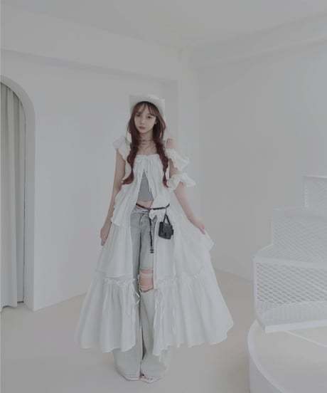 【White】ガウンドレス/Gown Dress