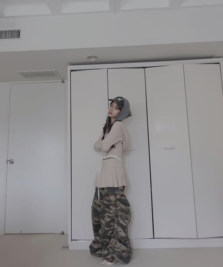 【Pink】レイヤードプリーツスカート /Layered Pleats Skirt