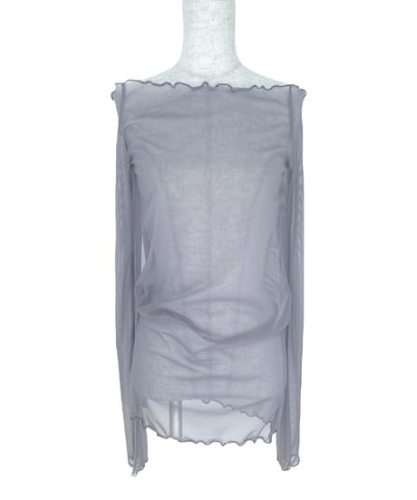 【Basic Collection】シアーチュニックトップ -Long-/ Sheer Tunic Top