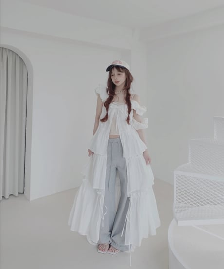 【White】ガウンドレス/Gown Dress